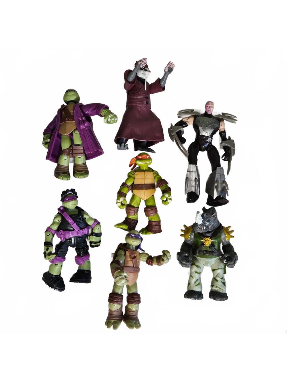 2012 Viacom TMNT Figurines Lot Action Figures Toys Teenage Mutant Ninja Turtles